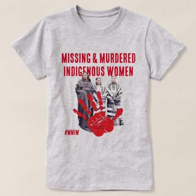 Camiseta Mujeres indígenas desaparecidas y asesinadas (Diseño del anverso)