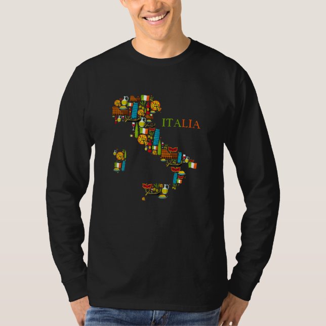 Camiseta Mujeres Italia País Italia Boots Italianos 1 (Anverso)