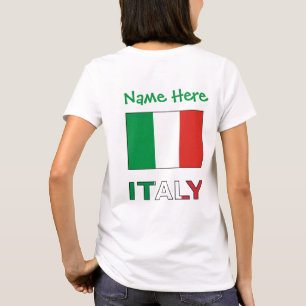 Camiseta Mujeres italianas y de la bandera italiana con per