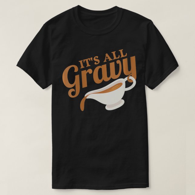 Camiseta Mujeres Itu2019's All Gravy Vintage Thanksgiving V (Diseño del anverso)
