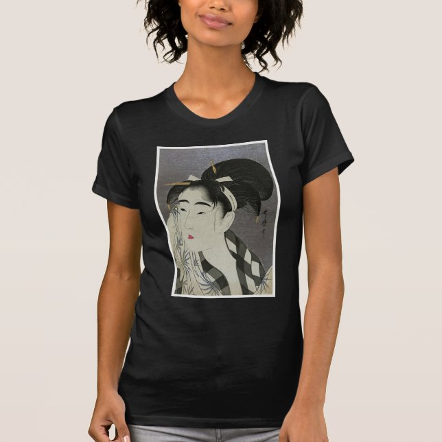 Camiseta Mujeres japonesas limpiando su cara (Anverso)