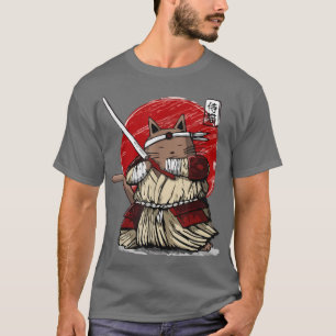 Camiseta Mujeres japonesas samurai Ninja Cat Kawaii Tattoo