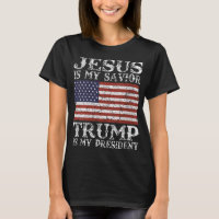 Mujeres Jesús es mi salvador Trump es mi president