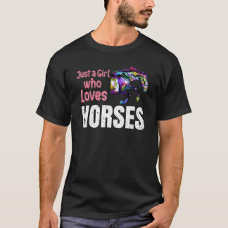 Camiseta Mujeres Jinetes De Caballo A Caballo Chicas