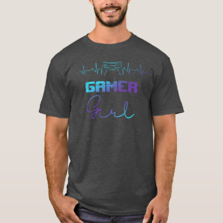 Camiseta Mujeres jugadoras chicas latido videojuegos contro