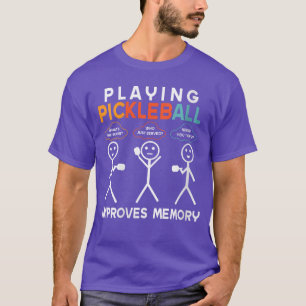 Camiseta Mujeres jugando pickleball mejora la memoria Pickl