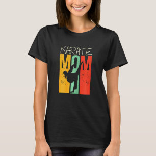 Camiseta Mujeres karate arte marcial contra mamá retro Guay
