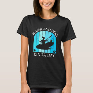 Camiseta Mujeres Kayak Kayak Perro Bote Verano Ropa A