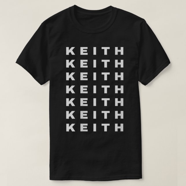 Camiseta Mujeres Keith Graciosas Personas Merch Keith Nombr (Diseño del anverso)