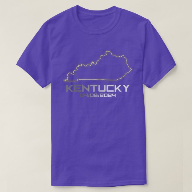 Camiseta Mujeres Kentucky América Astronomía total Eclip so (Diseño del anverso)