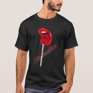 Camiseta Mujeres Labios Rojos Lollipop Lolipop Labios Rojos