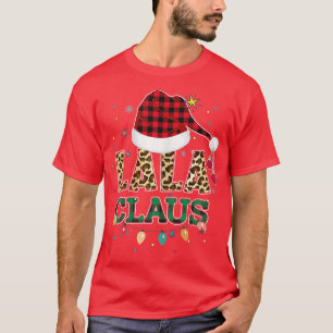 Camiseta Mujeres Lala Claus Santa Hat Abuela Lala Buffalo L