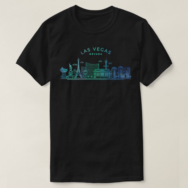 Camiseta Mujeres Las Vegas Skyline Cityscape City Metropole (Diseño del anverso)