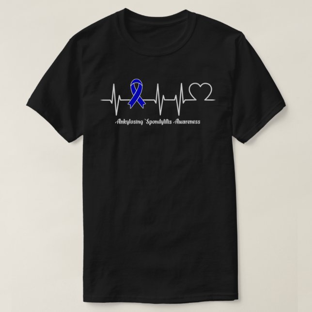 Camiseta Mujeres latido Anquilosante Espondilitis Warrior V (Diseño del anverso)