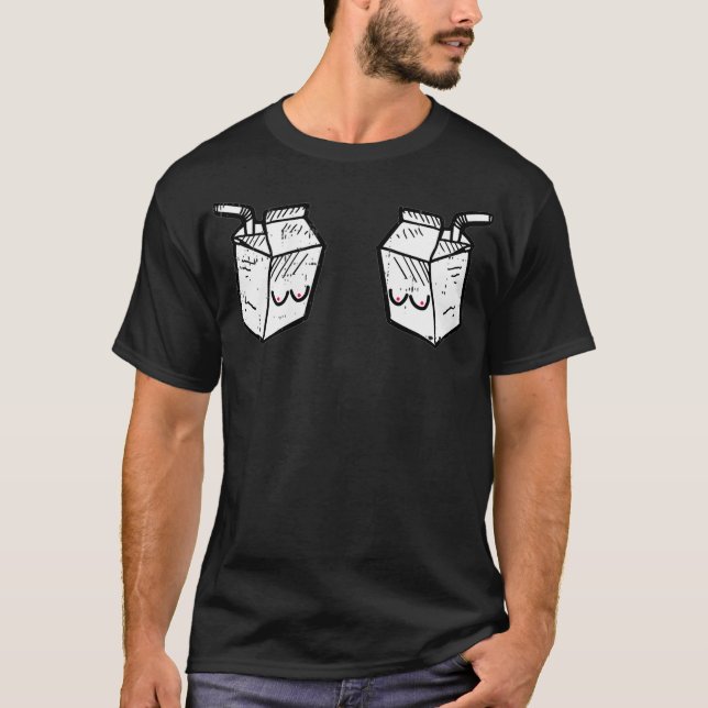Camiseta Mujeres Leche Fresca Lactancia Divertida Maternida (Anverso)