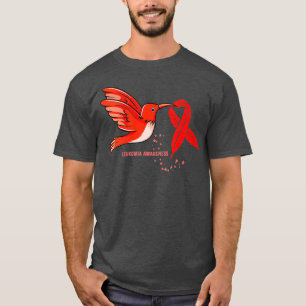 Camiseta Mujeres Leucemia Guerrera Leucemia Conciencia sobr