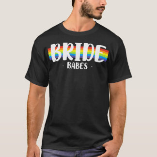 Camiseta Mujeres LGBT Boda Gay Matrimonio Novias Novia Bebe