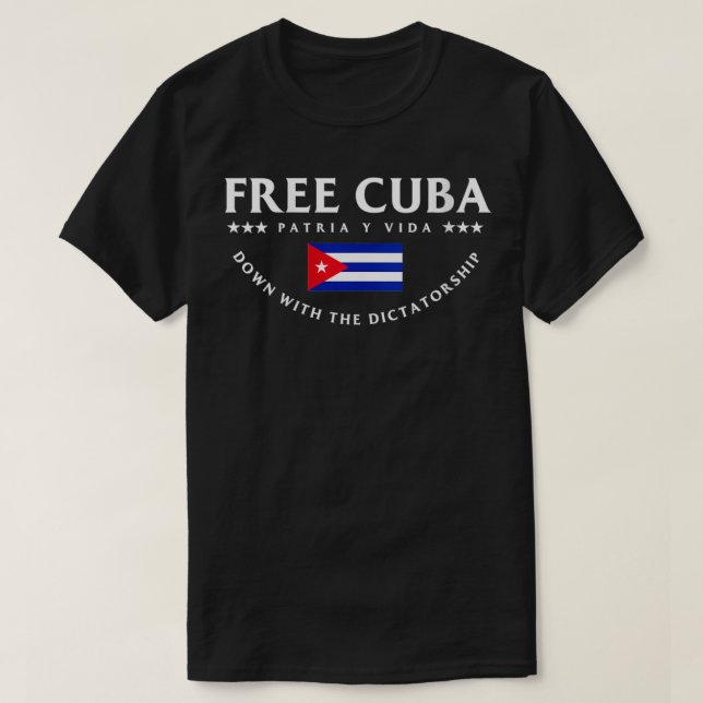 Camiseta Mujeres liberen a Cuba VNeck1 (Diseño del anverso)