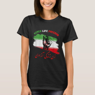 Camiseta Mujeres Libertad de Vida Zan Zendegi Azadi Irán