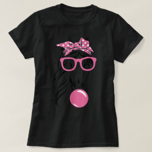 Camiseta Mujeres Lindas Chica Caballo Con Pañuelo Diadema y