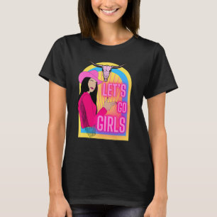 Camiseta Mujeres lindas del país van chicas vaqueras toro d