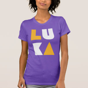 Camiseta Mujeres Luka Los Angeles Gold y Purple LA Luka