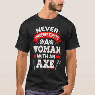 Camiseta Mujeres Lumberjack Ax Thrower Ax