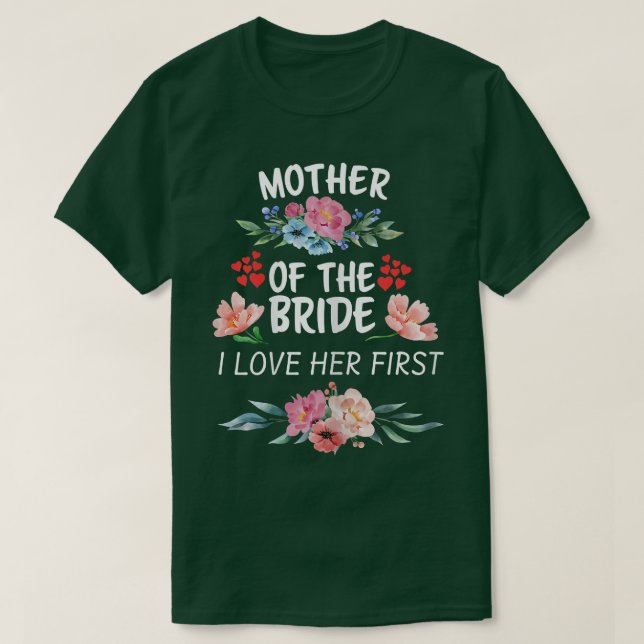 Camiseta Mujeres Madre De La Novia Me Amó Su Boda Mar (Diseño del anverso)