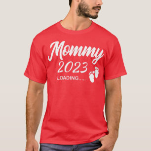 Camiseta Mujeres Mamá 2023 cargando futuro nuevo embarazo d