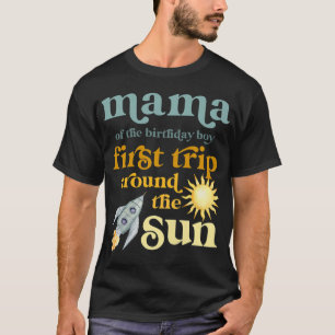 Camiseta Mujeres Mama Espacio Exterior Primer Ar. Primer Vi