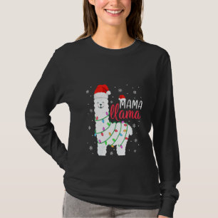 Camiseta Mujeres Mamá llama Navidades graciosas llamarán a