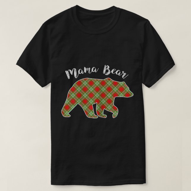 Camiseta Mujeres Mamá Navidades De Oso Pajama Tocó Fa De Bú (Diseño del anverso)