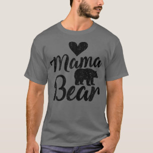 Camiseta Mujeres Mamá Oso Corazón Amor Familia Matar A Mamá