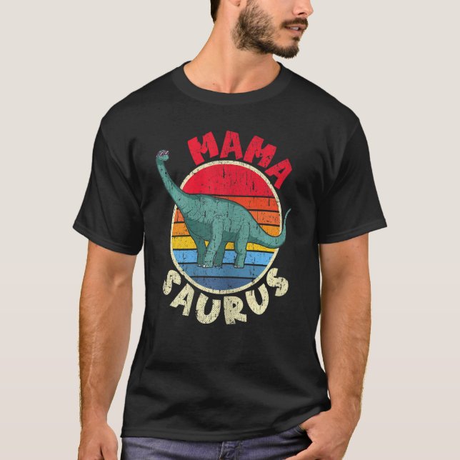 Camiseta Mujeres Mama Saurus I Brachiosaurus Diplodocuments (Anverso)