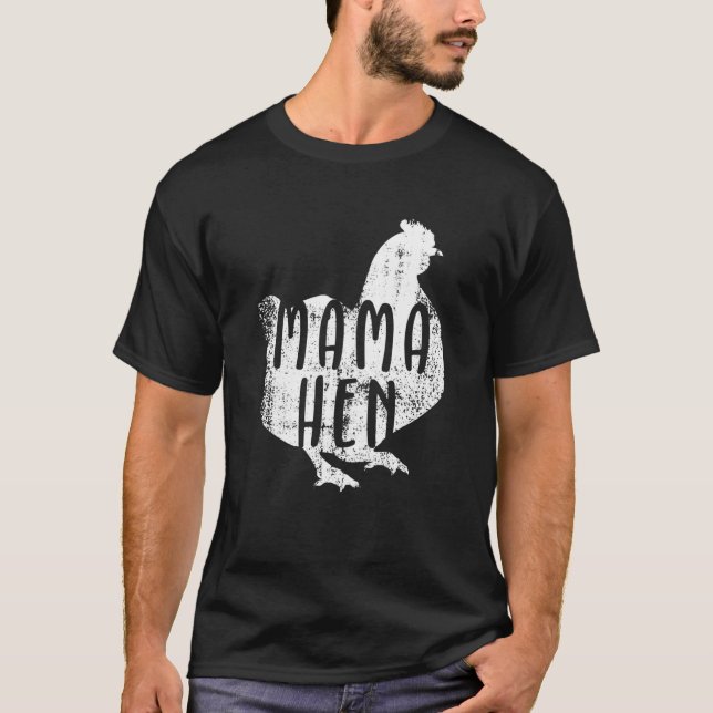 Camiseta Mujeres mami hen dueñas de pollos con temas (Anverso)