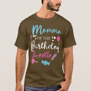 Camiseta Mujeres Mami Of Birthday Sweetie Candy Boy Gir