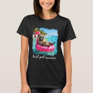 Camiseta Mujeres mapaches con vibraciones divertidas de ver