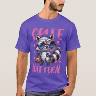 Camiseta Mujeres Mapaches Retro Lindas Pero Feroz Chicas od