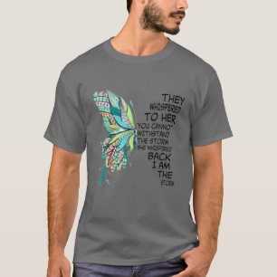 Camiseta Mujeres Mariposa Hippie Floral Hippy Soy La Tormen