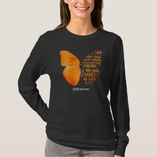 Camiseta Mujeres Mariposa Naranja Ribbon Conciencia Copd