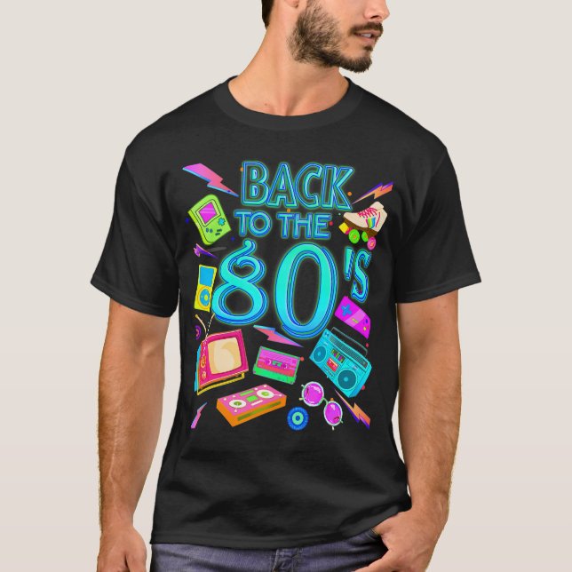 Camiseta Mujeres masculinas de vuelta a los años 80 (Anverso)