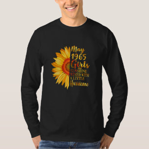 Camiseta Mujeres Mayo Chicas 1965 57º cumpleaños 57 años