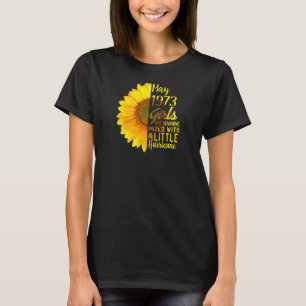 Camiseta Mujeres Mayo Chicas 1973 Girasol 48º cumpleaños