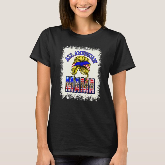 Camiseta Mujeres Mayores Bleached Todas Las Mujeres America (Anverso)
