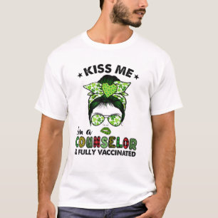 Camiseta Mujeres Me Besan, Soy Consejera Irlandesa Shamrock