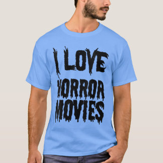 Camiseta Mujeres Me Encantan Las Películas De Terror Divert