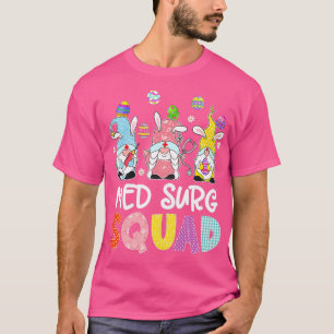 Camiseta Mujeres Med Surg Squad Bunny Gnome Huevos Cazando 