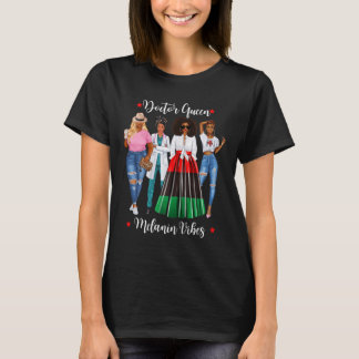 Camiseta Mujeres Médica Negra Las Vidas Del Dr Negro Café A