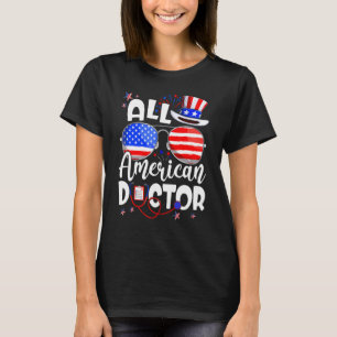 Camiseta Mujeres Médicas Estadounidenses 4 De Julio