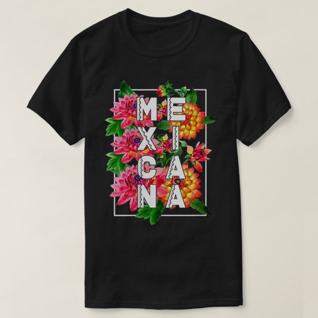 Camiseta Mujeres Meicana Latina Orgullosas Con Dalia Nation (Diseño del anverso)